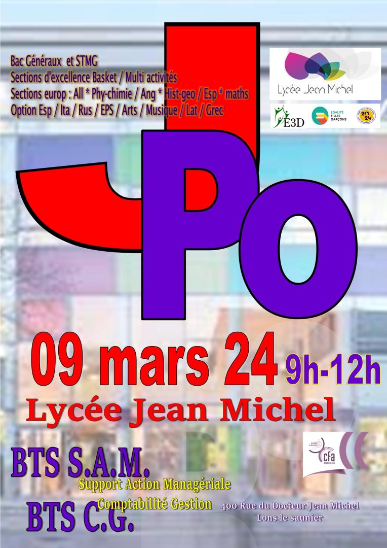Journées portes ouvertes – 9 mars 2024